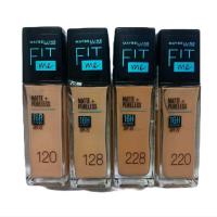 ราคา ครีมรองพื้น เมย์เบลลีน ฟิตมี 30 มล หัวปั๊ม 120 128 220 228 110 112 118 Maybelline Fit me Matte Poreless Foundation 30 ml (21272328483)