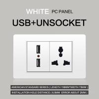 ราคา LEJIA modern lighting wall white dimmer switch paint panel universal socket 3 6 pin plug power point with USB water ringing air conditioner doorbell dimmer kitchen switch power socket 1 2 3 4 6 gang 2