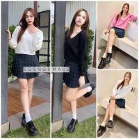 ราคา ANGEL STYLE T207 เสื้อคร๊อบคอวีแขนยาว (21147491121)