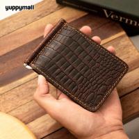 ราคา Money Clip กระเป๋าสตางค์ มันนี่คลิป หนังวัวแท้ 100 กระเป๋าใส่บัตร หนีบแบงค์ ผลิตจากโรงงานไทย (22836174762)