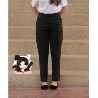 ราคา กางเกงสแล็คผู้หญิง ยาว9ส่วน สีดำ ใส่สบาย (16372040228)