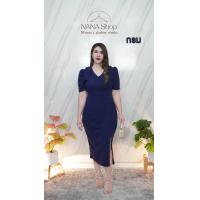 ราคา ชุดเดรสสาวอวบ เดรสออกงาน B01 (22296141134)