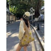 ราคา กระเป๋าถัก กระเป๋าสะพายไหล่ ปักหน้ายิ้ม สีสันสดใส น่ารัก ใส่ของได้เยอะ จัดส่งจากกรุงเทพฯ B178 (23435433191)