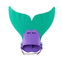 ราคา Mermaid Fin for Kids ฟินนางเงือกเด็ก ตีนกบหางปลาสำหรับเด็ก 5 12 ขวบ ปรับได้ SW253 (18675651193)