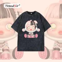 ราคา TrendSir พร้อมส่งเสื้อโอเวอร์ไซส์ cotton oversize แขนสั้น Popmart Her Royal Highness 100 cotton 11สี M 3XL (23022476171)