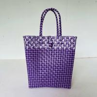 ราคา กระเป๋าสาน กระเป๋าใส่เอกสาร เส้นพลาสติกสาน ขนาดกว้าง10 5ยาว32สูง32 5ซม สายสูง16 5ซม วัดจากขอบปากตระกร้า (24492140710)