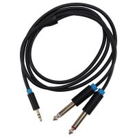 ราคา Vention Jack 3 5mm to 6 35 Adapter Audio Cable for Mixer Amplifier Speaker Gold Plated 6 5mm 3 5 Jack Male Splitter Audio Cable (19642393090)