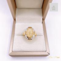 ราคา แหวนไหมทองล้อมเพชรลายเก๋งจีนขนาดฟรีไซค์ ใส่เสริมมงคล (21859396333)