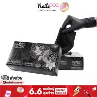 ราคา ถุงมือทำเล็บ ถุงมือสีดำ ถุงมือช่างทำเล็บ ถุงมือไนไตรสีดำ ไม่มีแป้ง ของแท้ ไม่ผสมไวนิล ถุงมือป้องกันสารเคมี Nailspop (15657862643)