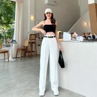 ราคา ขากระบอกกลางผ้าA80งานซิปหน้า รุ่น Barbie Basic pants 1 หู (22025951164)