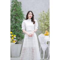 ราคา set 2 ชิ้นชุดลูกไม้สวยๆ เสื้อครอปผ้าลูกไม้แขนตุ๊กตา กระโปรง ชุดเซ็ท ชุดเซต เก็บเงินปลายทางBy FinverFashion (22249385518)