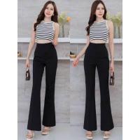 ราคา กางเกงขาม้าน้อยขาม้าเล็กซิปข้างผ้าโรเชฟใส่ทำงานได้ ขายดีซิปข้างมาใหม่ (24093792306)