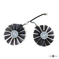 ราคา พัดลมการ์ดจอ ASUS GTX 1060 1070 RX480 DUAL Snow Leopard graphics card fan PLD09210S12HH (22030535142)