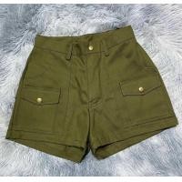 ราคา กางเกงวินเทจสีเขียวขี้ม้า กางเกงบอยสเก๊าลายทหาร ผ้าสีสด ลายชัด สวมใส่สบาย ใส่ได้ทั้งหญิงชาย (22564573681)