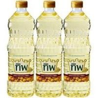 ราคา น้ำมันถั่วเหลือง 100 แพ็ค 3 ขวด ตรา ทิพ ปริมาตรสุทธิ 1 ลิตร (14369409158)