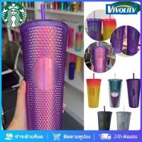 ราคา In stock style Limited Starbucks Tumbler Reusable Straw Cup Frosted Durian Starbucks cup Tumbler Starbucks Color Changing Cups (22804762319)