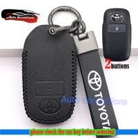 ราคา ซองใส่กุญแจรถ Toyota Veloz Yaris Raize Avanza Vios ซองหนังแท้ ปลอกกุญแจรถ Toyota พวงกุญแจ (23263979002)