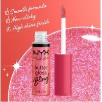 ราคา ของแท้ พร้อมส่ง NYX PROFESSIONAL MAKEUP Butter Gloss Bling Lip Gloss เป็น butter gloss รุ่นมี ชิมเมอร์ เล่นแสงสวยไม่ระคายเคือง ชุ่มชื้น ไม่เหนอะหนะ ขายดีอันดับ 1 ในอเมริกา (23361775129)