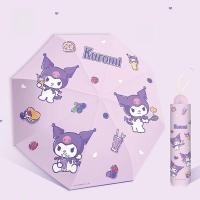 ราคา ร่มพับสามทิศทางลายการ์ตูนน่ารัก Sanrio ร่มสองทางสำหรับฝนและแสงแดด ร่มพับสามทิศทาง 8K ร่มพับสามทิศทางลาย Kuroko พื้นผิวสีดำ ร่มพับสามทิศทาง (22950709383)
