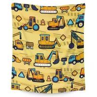 ราคา ผ้าคลุมรถก่อสร้างสีเหลืองผ้าห่มโซฟาสำหรับเด็กผู้ชายผ้าห่มผ้าสักหลาดลายการ์ตูนรถแทรคเตอร์สำหรับทุกฤดูกาล (24277474556)