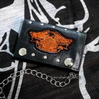 ราคา Harley Davidson โลโก้ Original กระเป๋าสตางค์ 3 พับ หนังแท้ พร้อมโซ่ทุกใบ มีช่องใส่เหรียญ (24463290503)