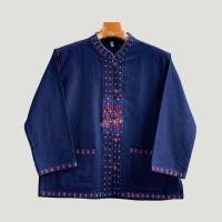 ราคา เสื้อผ้าฝ้าย คอจีนผู้หญิง ม่อฮ่อมงานปักเจ็ดสี สไตล์ล้านนา เนื้อผ้านุ่มมือ สวมใส่สบาย ใส่ทำงาน ใส่ในงานต่างๆได้ทุกโอกาส (21393851634)