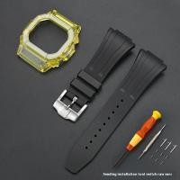 ราคา สายรัดเคสสำหรับ Casio G Shock DW 5600 GW M5610 DW 5000 5600 GLS 5600อะไหล่สายรัดข้อมือยาง TPU กรอบสายนาฬิกาอุปกรณ์เสริม (24011056422)