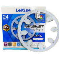 ราคา LED Magnet LeKise เลคิเซ่ แผงไฟ LED 18W และ 24W DAYLIGHT มีแม่เหล็ก ติดได้ทันที ใช้แทนหลอด T9 รุ่นเก่า (9375833424)