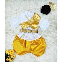 ราคา รหัสSi ชุดไทยประยุกต์ลูกไม้ร 5 โจงผ้าดิ้นชุดไทยเด็ก ชุดไทยประยุกต์ (21445086049)