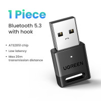 ราคา UGREEN USB Bluetooth 5 3 Dongle Adapter for PC Speaker Wireless Mouse Keyboard Music Audio Receiver Transmitter Bluetooth Model 35995 (21908103187)