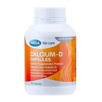 Mega We Care Calcium-D เมก้า วีแคร์ แคลเซียม-ดี 90 เม็ด 2 ขวด ฟรี 20 เม็ด 1 ขวด