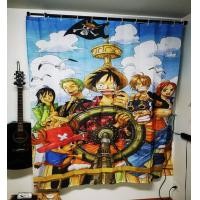 ราคา ผ้าม่านวันพีช ม่านPVCวันพีช ขนาดต่อผืน 180x180 cm แถมห่วงคล้องม่าน ไม่มีราว กั้นน้ำ ปิดหน้าต่างได้ กั้นห้องได้ กั้นห้องน้ำได้ พร้อมจัดส่ง (7543727791)