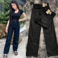 ราคา กางเกงยีนส์เอวสูง สีดำสโนว์ ป้าย On the way (10472222350)