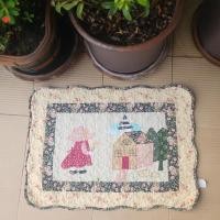 ราคา พรมเช็ดเท้า ผ้าเช็ดเท้าวินเทจ ขนาด50 70ซม ผืนใหญ่ (16941049954)