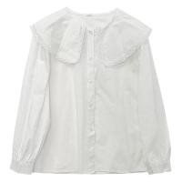 ราคา เสื้อเชิ้ตคอปกตุ๊กตาแขนยาวหลวมๆ ผ้าลูกไม้สีขาว ฤดูใบไม้ร่วง 2024 เสื้อคาร์ดิแกนเปิดไหล่สำหรับผู้หญิง เสื้อผ้าทำงานสไตล์เกาหลี (21972679563)
