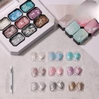 ราคา GAOY Fairy Powder Gel 9 Square อุปกรณ์ทำเล็บ ผลิตภัณฑ์ทาเล็บ กระดานเล็บ 3 มิติ พื้นผิวสะท้อนแสง เรืองรอง ติดทนนาน (22895808475)