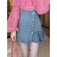 ราคา กระโปรงยีนส์เอวสูงทรงเอเข้ารูป กระโปรงทรงหางปลา กระโปรงสั้นผู้หญิง ฤดูร้อน 2025 กระโปรงยีนส์ทรงเข้ารูป กระโปรงสั้นเข้ารูป (24454918979)