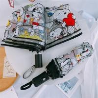 ราคา Snoopy การ์ตูนร่มโปร่งใส Kawaii อะนิเมะรูปสามพับอัตโนมัติ Bumbershoot แฟชั่นคู่มือร่มคริสต์มาสของขวัญ (24461798414)