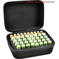 ราคา Summer Hard Battery Organizer Storage Bags Carrying Case Bag ถือ 32 x AA 20 x AAA รวมแบตเตอรี่ 52 ก้อน ไม่รวมเครื่องทดสอบ (24430737408)