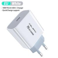 ราคา For Apple 18W USB C power adapter 18W QC PD 3 0 charger USB type C plug for 12 Pro Max HomePod mini Xiaomi fast charging (20444791712)