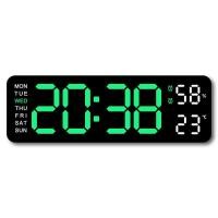 ราคา นาฬิกาดิจิตอลติดผนัง นาฬิกาดิจิตอล นาฬิกาแขวนผนัง LED DIGITAL CLOCK แบบติดผนัง มีไฟแบ็คไลท์ Ledแสดงวันที่ อุณหภูมิ5503 (23339633831)