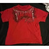 ราคา TAPOUT ใหม่ Y2K สีแดงพิมพ์เสื้อยืดผู้ชาย Hip Hop รอบคอขนาดใหญ่แขนสั้น Casual Gothic TEE เสื้อผ้าเด็ก TShirt Tops (23990146971)