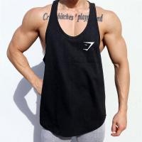 ราคา Gymshark Mens Tank Tops ท็อปส์ตาข่าย Singlets Training Wear Tops Workout Sleeveless (14974114044)