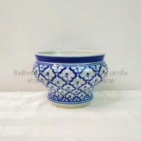 ราคา กระโถนเซรามิคลายสัปปะรด กระโถนลายคราม กระโถนลายสัปปะรด 5นิ้ว 6นิ้ว 7นิ้ว เคลือบเงาอย่างดี กระโถนลายไทย เงางาม (22353351734)