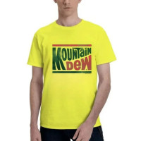 ราคา Tee Mens Faded Mountain Dew Soda Shirt Vintage Mt Dew Logo T Shirt (22531097008)