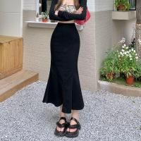ราคา กระโปรงทรงเอเอวสูงสีดำ กระโปรงทรงหางปลา กระโปรงทรงเอสำหรับผู้หญิง ฤดูใบไม้ผลิ 2023 กระโปรงทรงเอทรงเข้ารูป (22521953765)