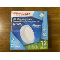 ราคา โคมไฟดาวน์ไลท์ติดลอยกลม 6 นิ้ว RACER รุ่น LED DOWNLIGHT SURFACE NOVA 12วัตต์ แสงขาว แสงเหลือง ขอบดำ ขอบขาว (22216984752)