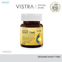 ราคา VISTRA SESAMIN NIGHT TIME SESAMIN EXTRACT FROM NATURAL BOT 7 CAPS วิสทร้า เซซามิน ไนท์ ไทม์ ผลิตภัณฑ์เสริมอาหารสารสกัดเซซามินจากงาธรรมชาติ ขวด 7 เม็ด GWP NOT FOR SALE (24372886752)