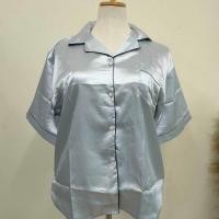 ราคา ชุดนอนผ้าซาตินไซส์ใหญ่ ชุดนอนรอบอก50นิ้ว ชุดนอนแขนสั้นขาสั้น ชุดนอนคนอ้วน (14908284114)