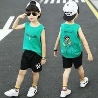 ราคา LBY เสื้อกล้ามเด็กผู้ชาย ชุดเด็กผู้ชาย10 12 เสื้อผ้าเด็กหล่อๆ ชุดเด็ก ชุดฤดูร้อนเด็กชาย เสื้อกั๊กแขนกุด กางเกงขาสั้น ชุดกีฬาแห้งเร็วสำหรับเด็ก ชุดสองชิ้น (24218079239)